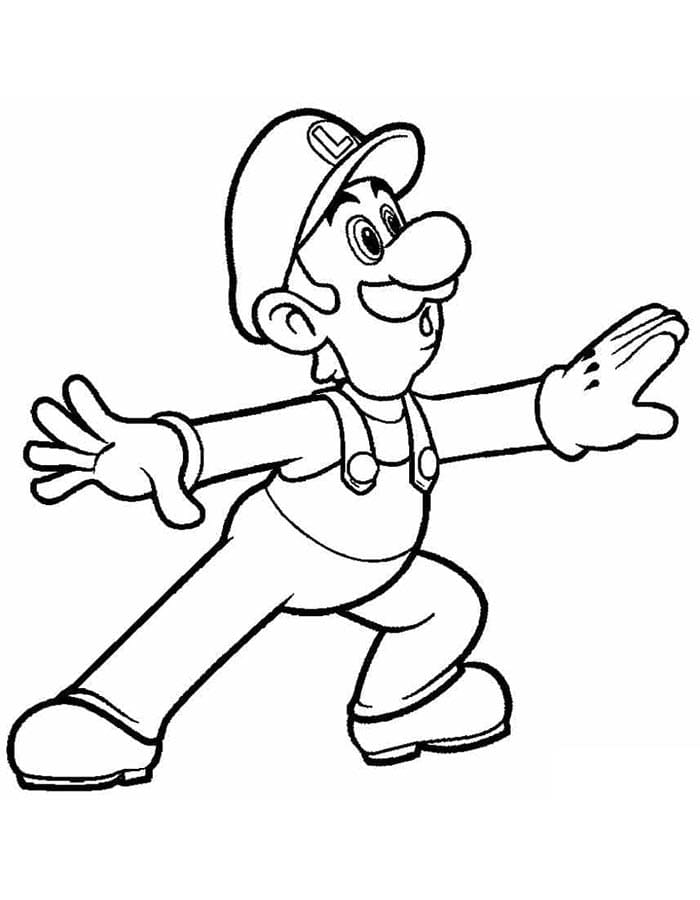 Zdarma Luigi pro Malé Děti omalovánka