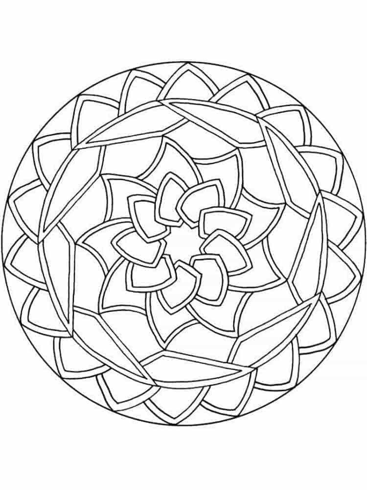 Zdarma Mandala Obrázek omalovánka