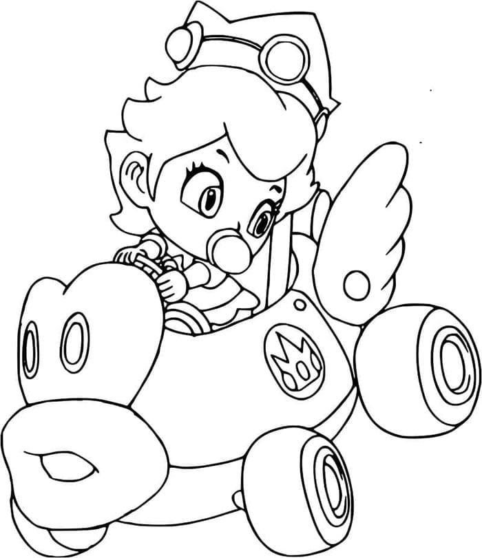 Zdarma Mario Kart Vymalovatelné omalovánka
