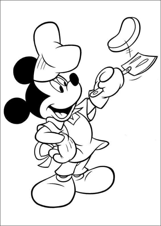 Zdarma Mickey Mouse Obrázek omalovánka