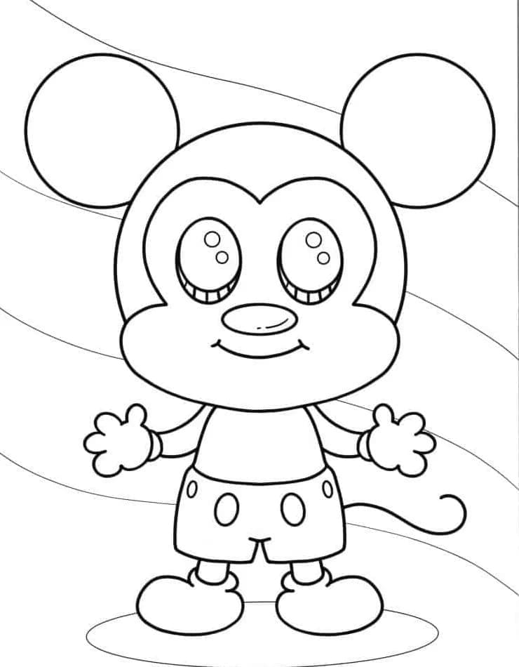 Omalovánka Zdarma Mickey Mouse Vymalovatelné