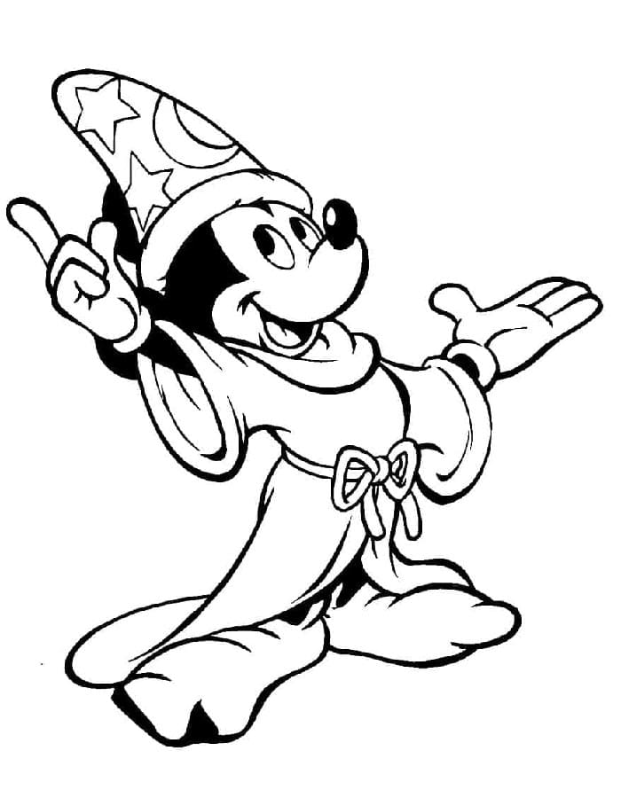Zdarma Mickey Mouse pro Malé Děti omalovánka