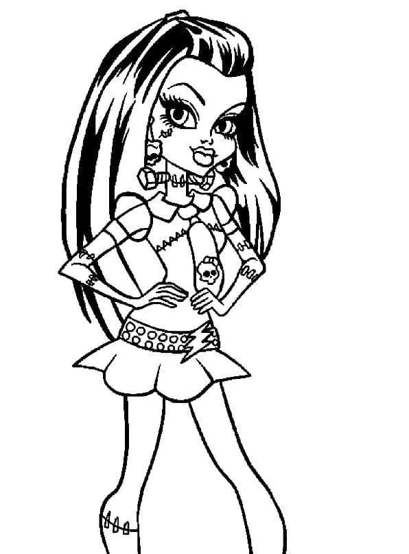 Zdarma Monster High Obrázek omalovánka
