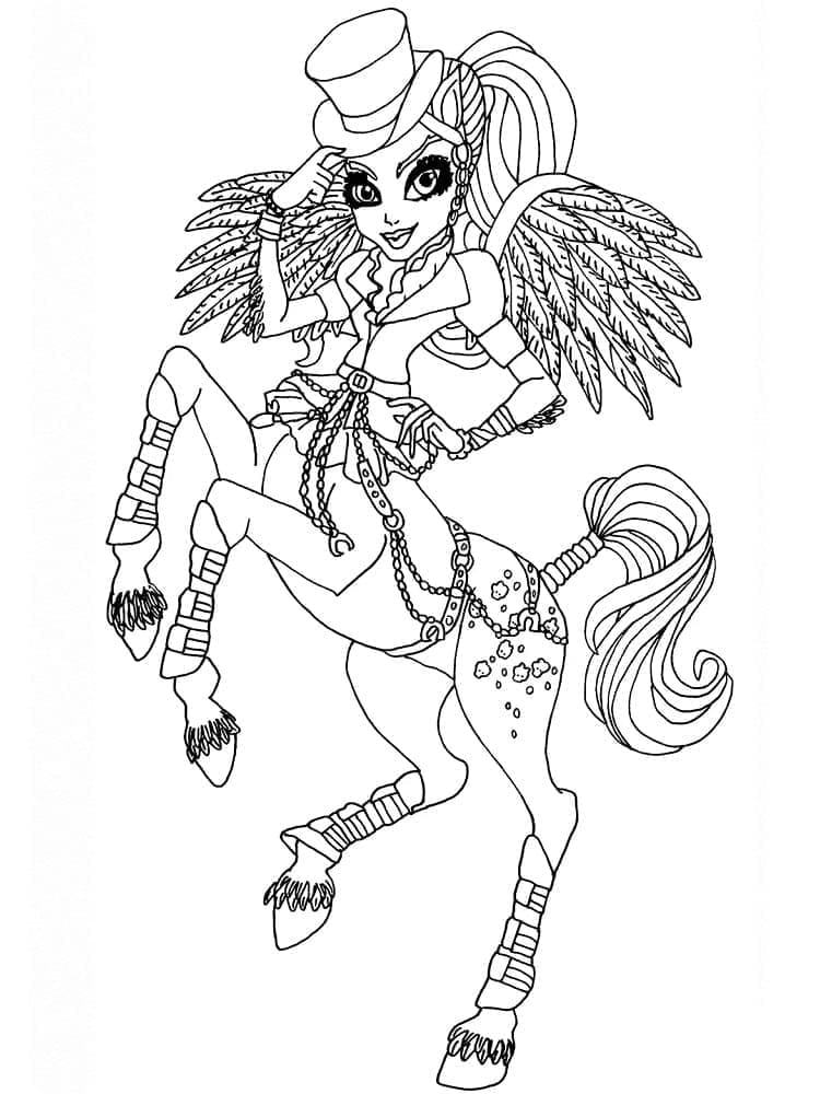 Zdarma Monster High omalovánka