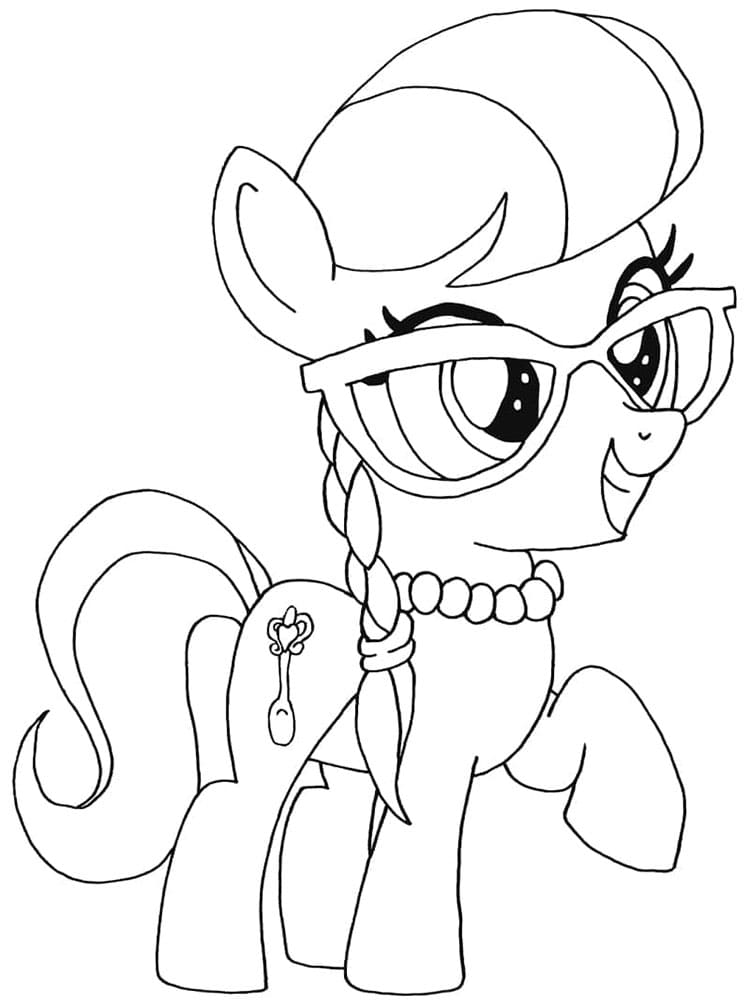 Zdarma Můj malý Pony pro Malé Děti omalovánka