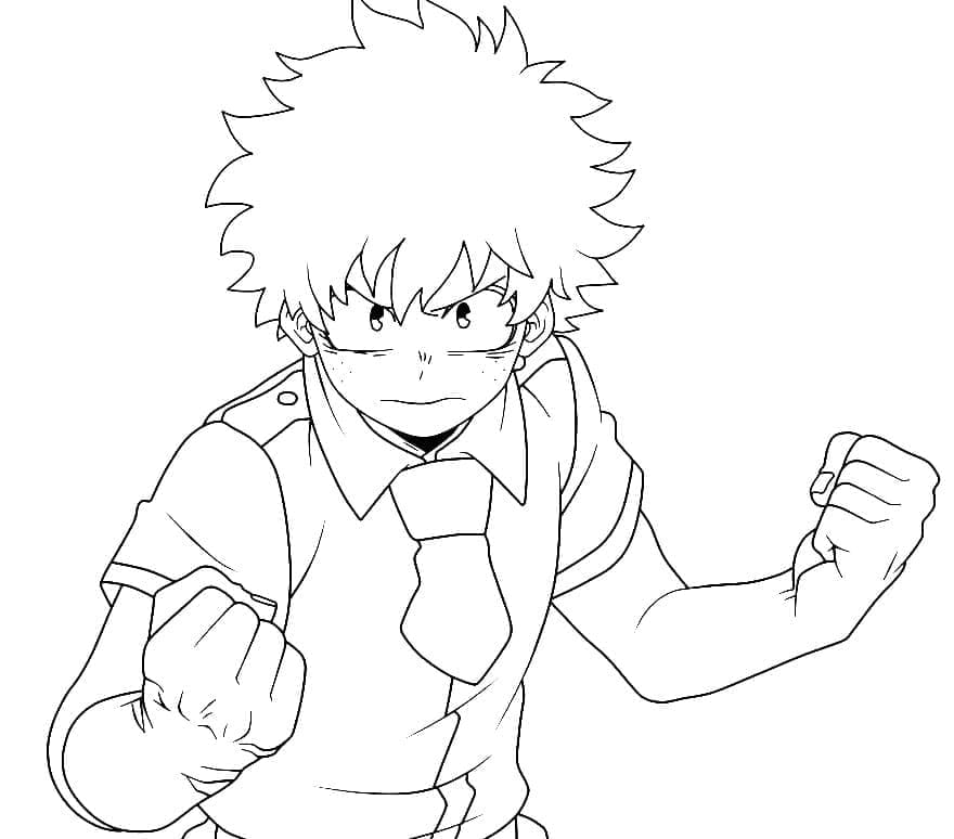 Zdarma My Hero Academia Vymalovatelné omalovánka