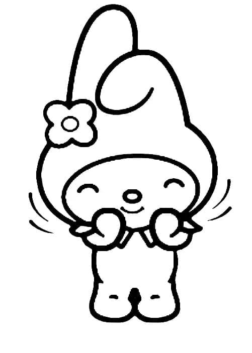 Zdarma My Melody k Tisku pro Děti omalovánka