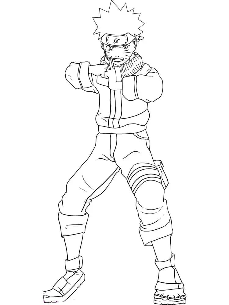 Zdarma Naruto pro Malé Děti omalovánka