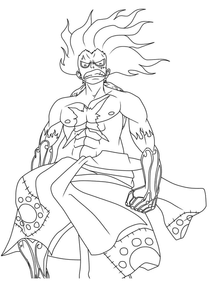 Zdarma One Piece Obrázek omalovánka