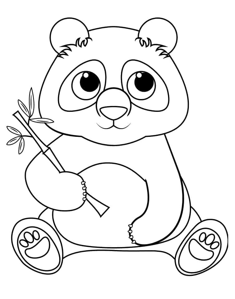 Zdarma Panda Obrázek omalovánka