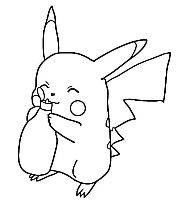 Zdarma Pikachu pro Malé Děti omalovánka