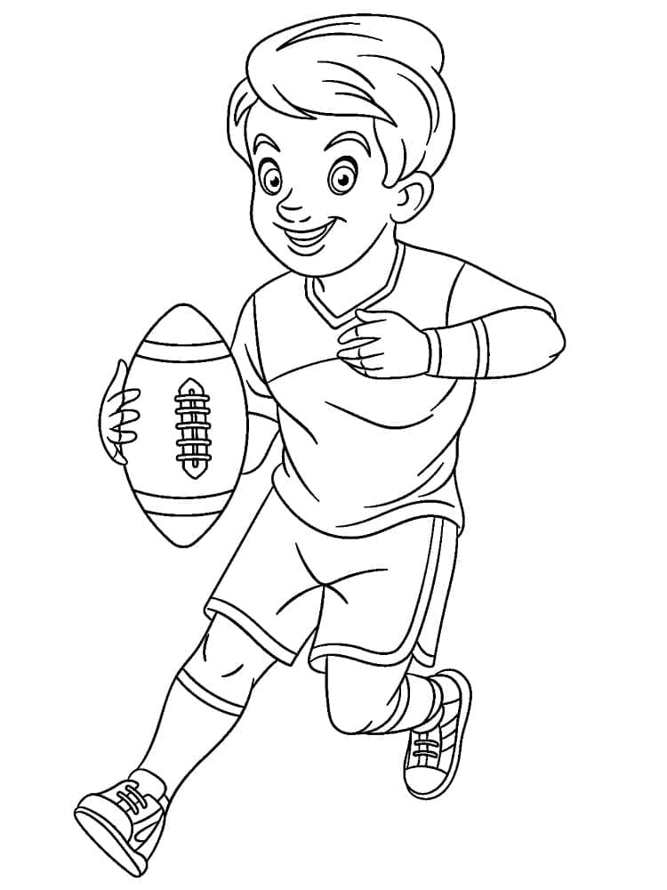 Rugby omalovánky