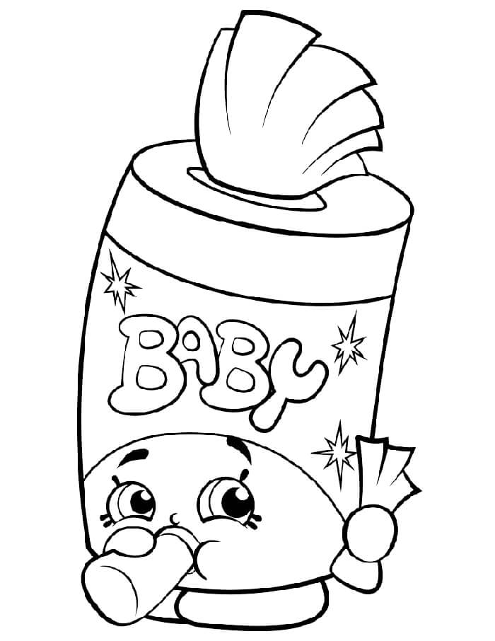 Zdarma Shopkins pro Malé Děti omalovánka