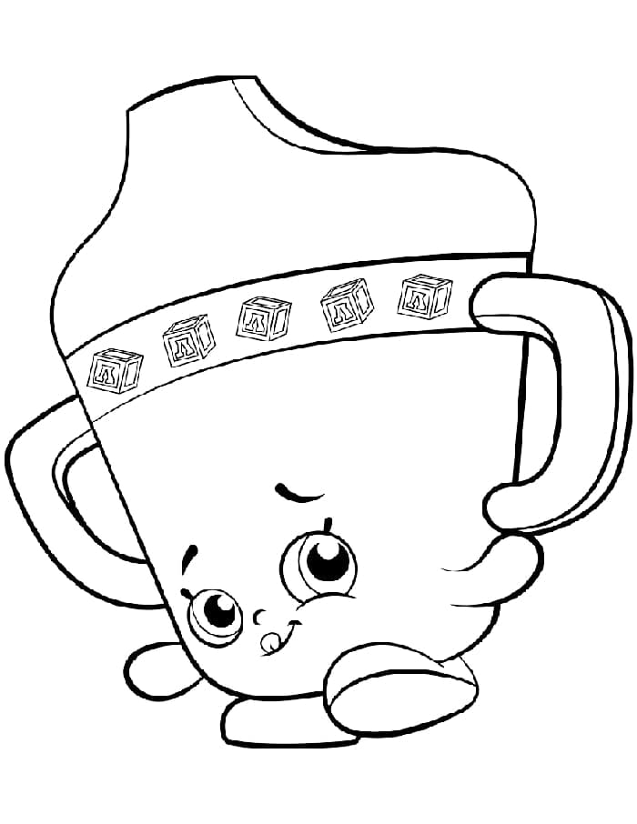 Zdarma Shopkins omalovánka
