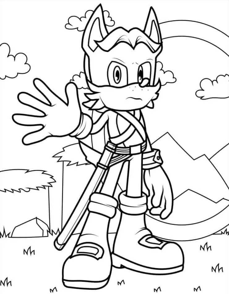 Zdarma Sonic pro Malé Děti omalovánka