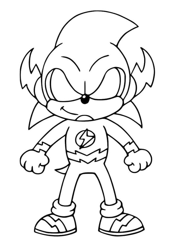 Zdarma Sonic omalovánka