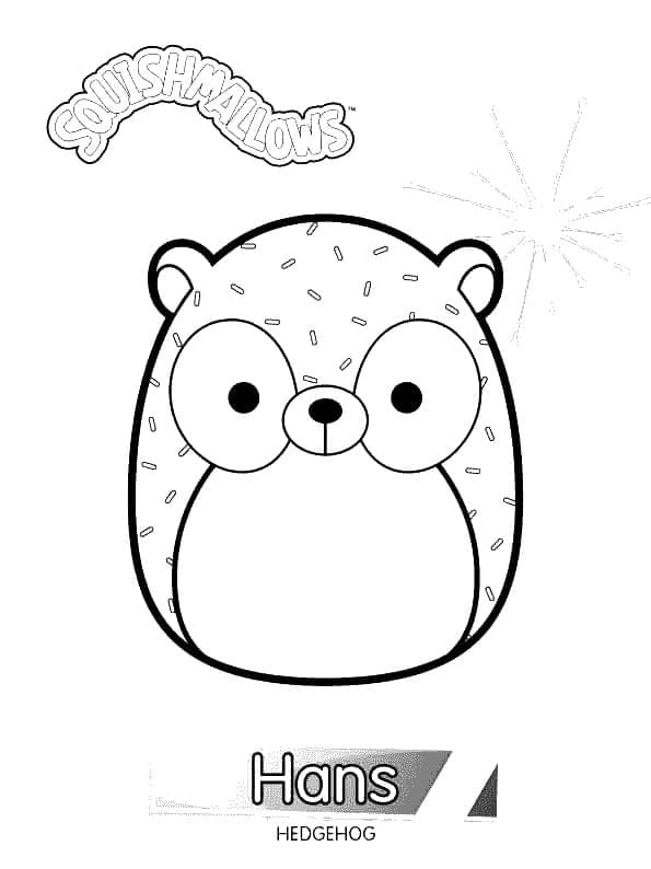 Zdarma Squishmallows Obrázek omalovánka