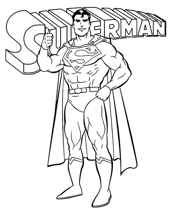 Omalovánky Superman