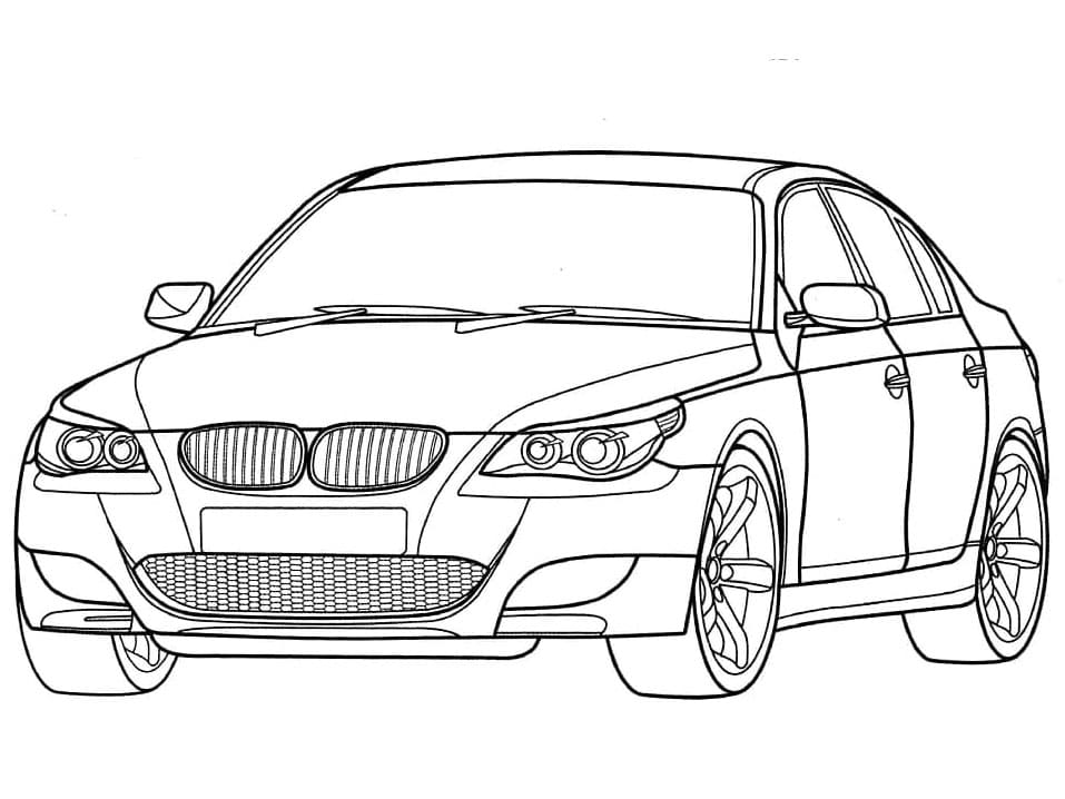 Zdarma Tisknutelné BMW omalovánka