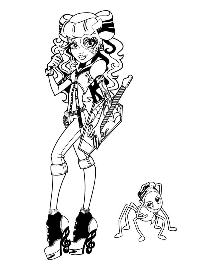Zdarma Tisknutelné Monster High omalovánka