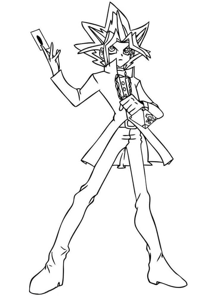 Zdarma Tisknutelné Yu-Gi-Oh omalovánka