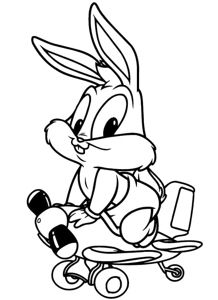 Zdarma Tisknutelný Bugs Bunny omalovánka