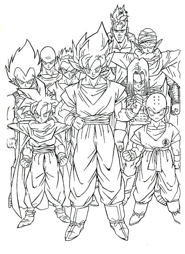 Dragon Ball Z omalovánky
