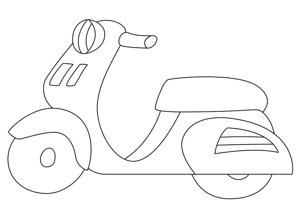 Zdarma Tisknutelný Motocykl omalovánka