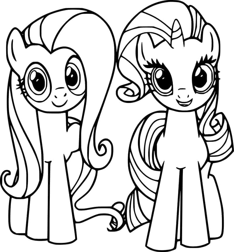 Zdarma Tisknutelný Můj malý Pony omalovánka