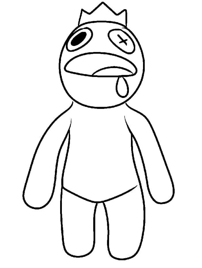 Zdarma Tisknutelný Rainbow Friends omalovánka
