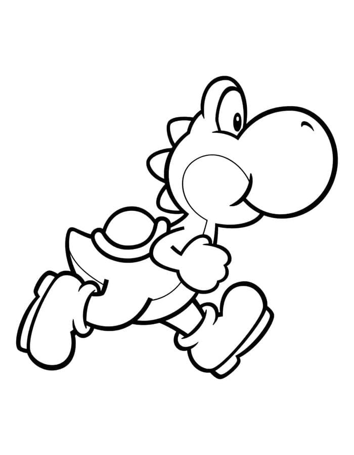 Zdarma Tisknutelný Yoshi omalovánka
