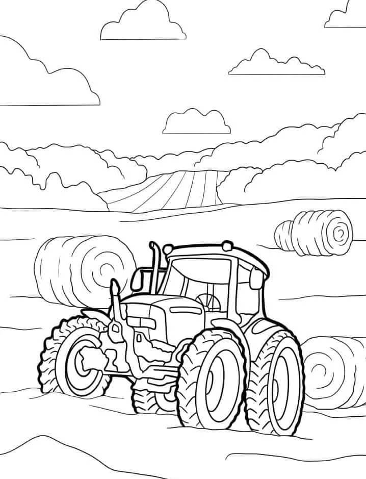 Zdarma Traktor Obrázek omalovánka