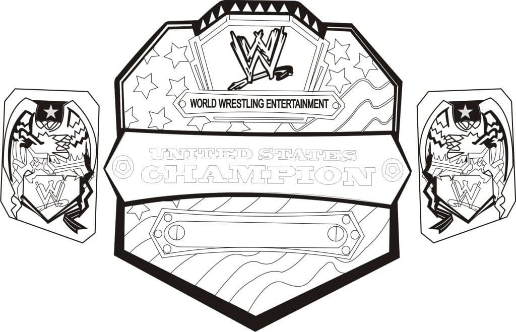Zdarma WWE pro Malé Děti omalovánka