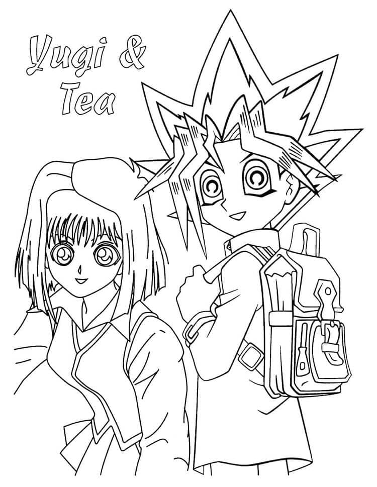 Yu-Gi-Oh omalovánky