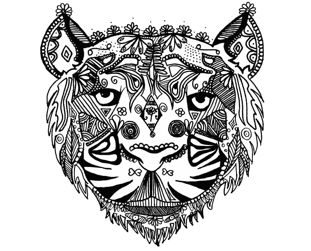 Zentangle (8) omalovánka