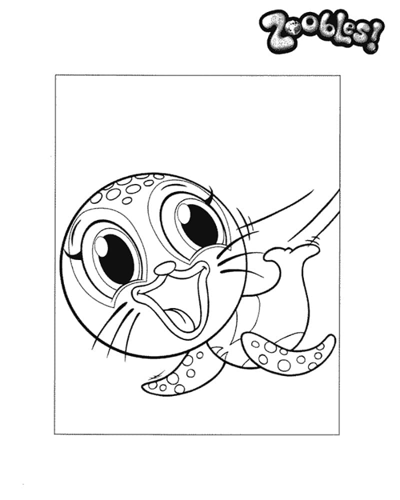 Zoobles k Vymalování omalovánka