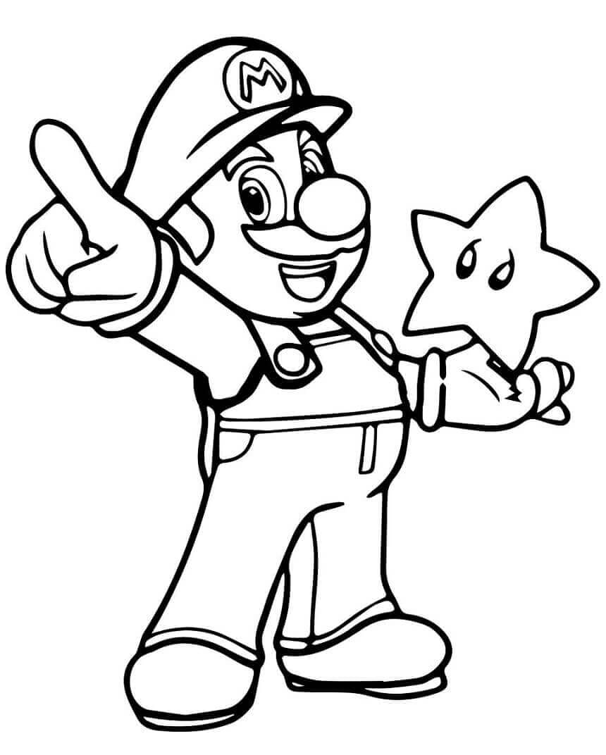 Animovaný Mario omalovánka