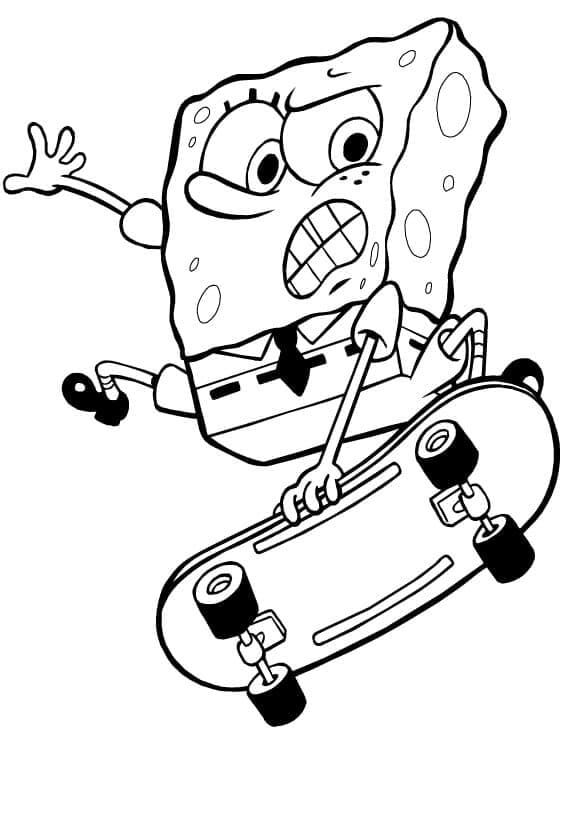 Animovaný Spongebob omalovánka