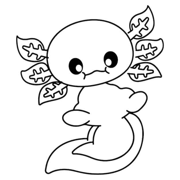 Omalovánky Axolotl