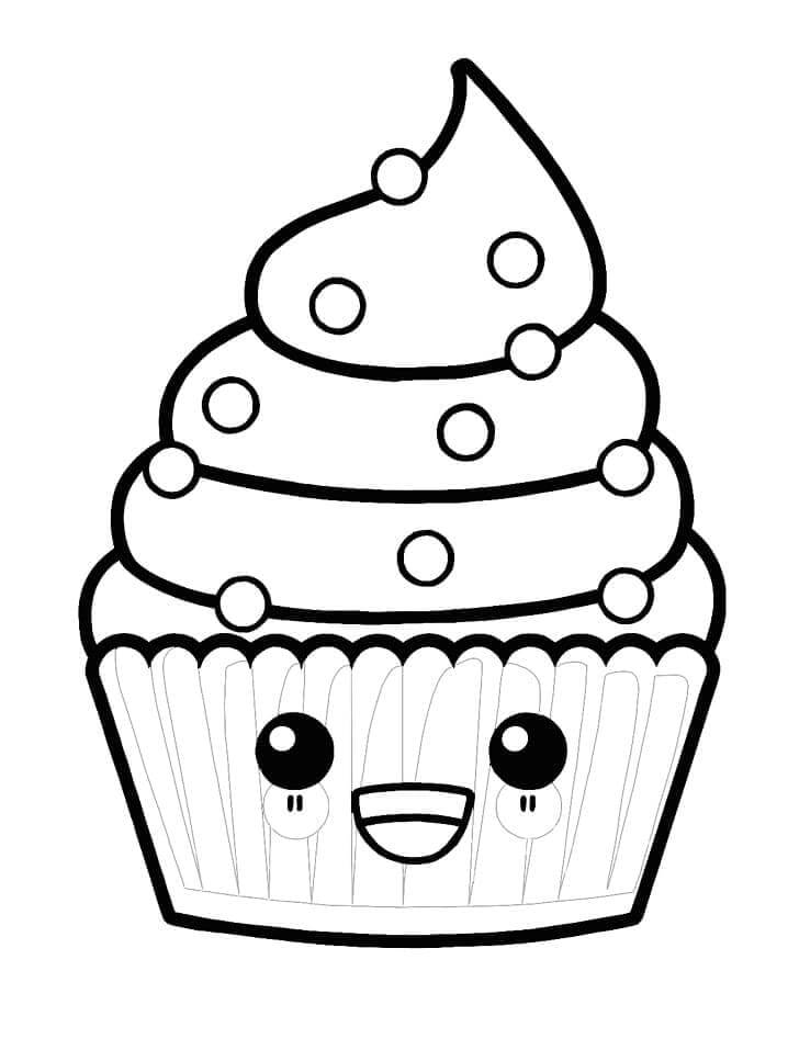 Cupcake Zdarama omalovánka