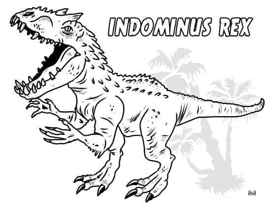 Dinosaurus Jurský Svět omalovánka