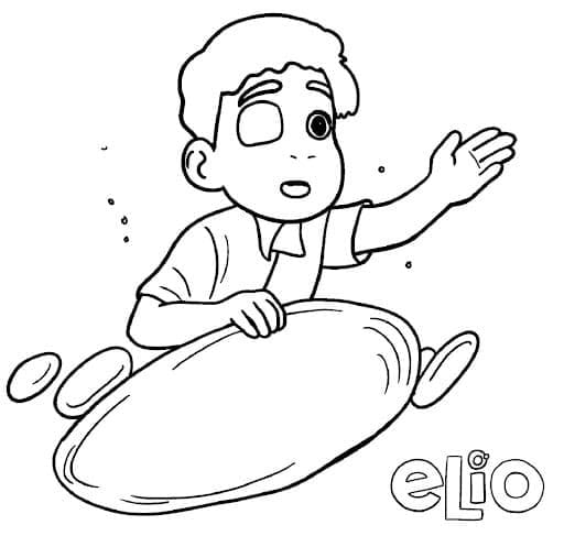 Elio pro 4leté Děti omalovánka