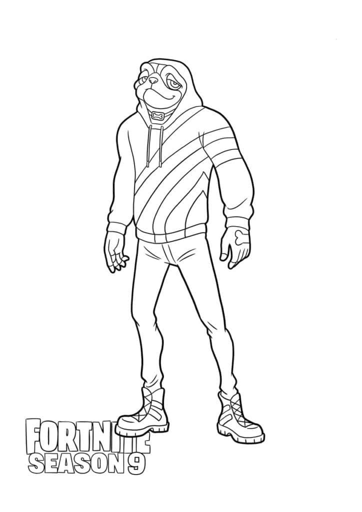 Fortnite pro 5leté Děti omalovánka