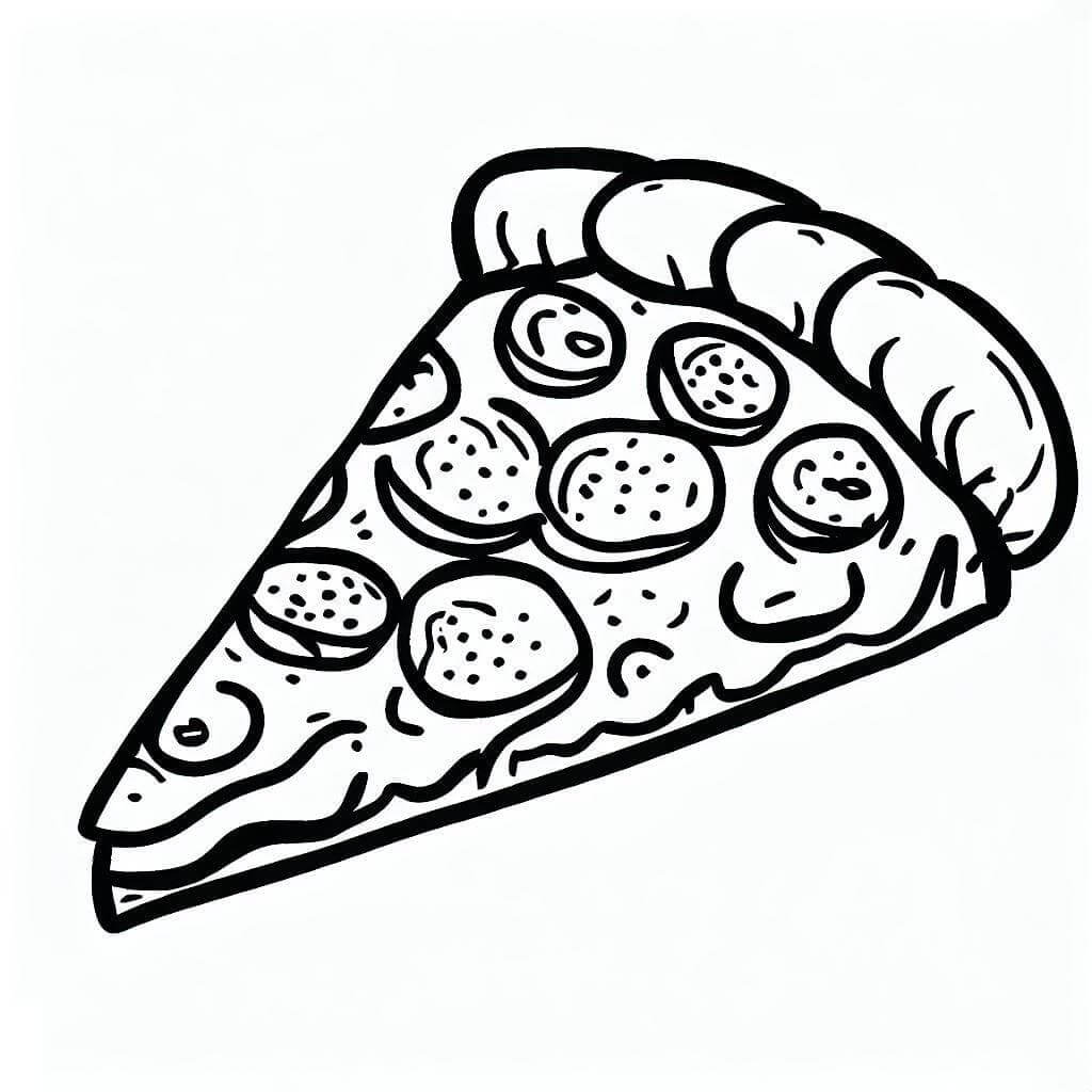 Horká Pizza omalovánka