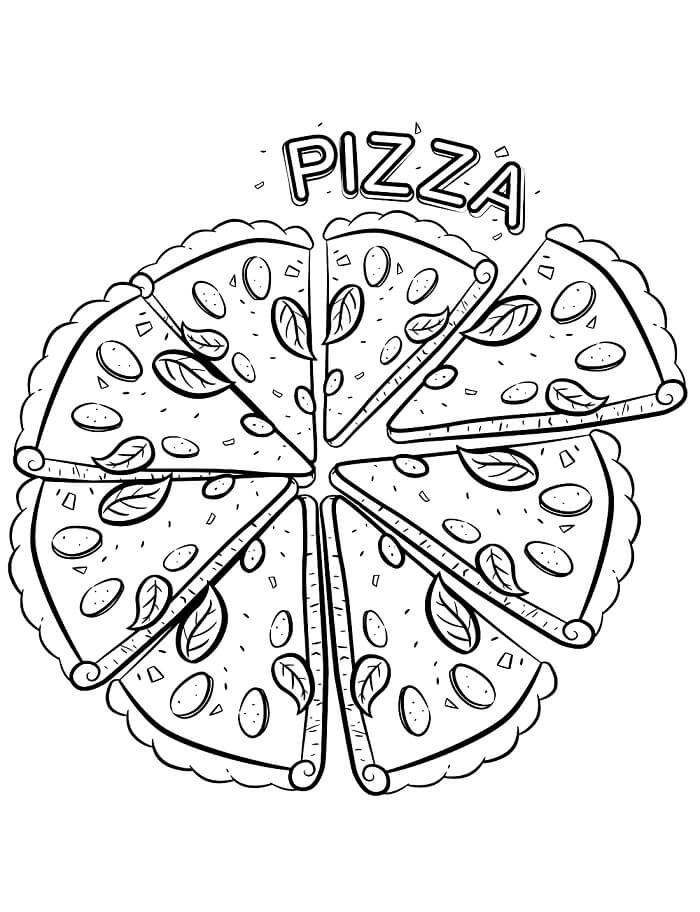 Jedna Pizza omalovánka