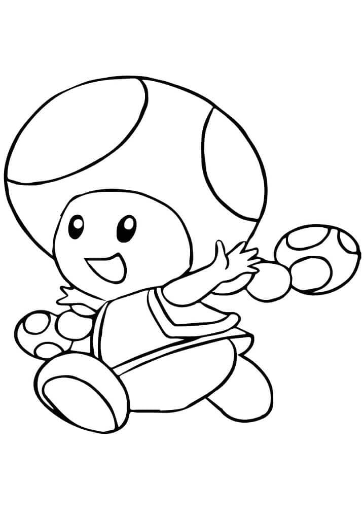 Jednoduchý Mario omalovánka