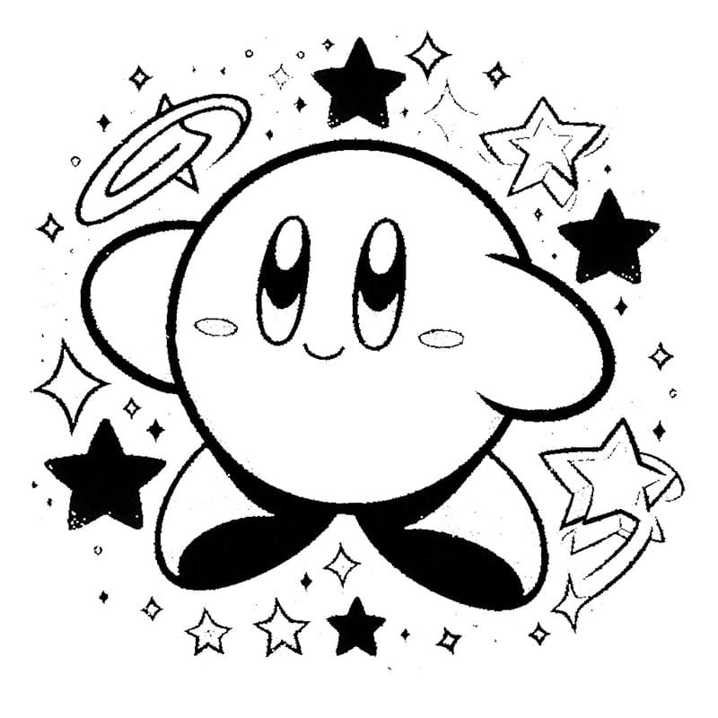 Kirby Hra omalovánka