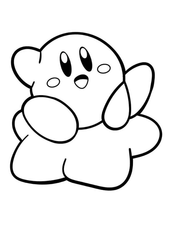 Kirby Tisknutelný pro Děti omalovánka