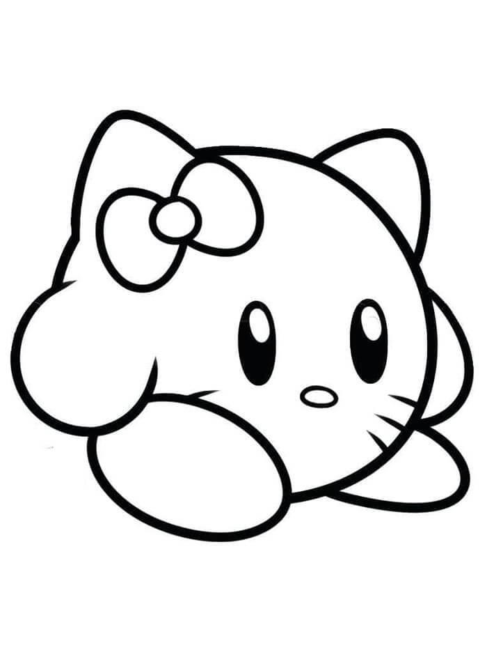 Kirby Vymalovatelný pro Děti omalovánka
