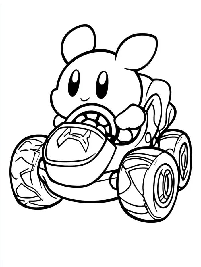 Kirby Zdarama omalovánka